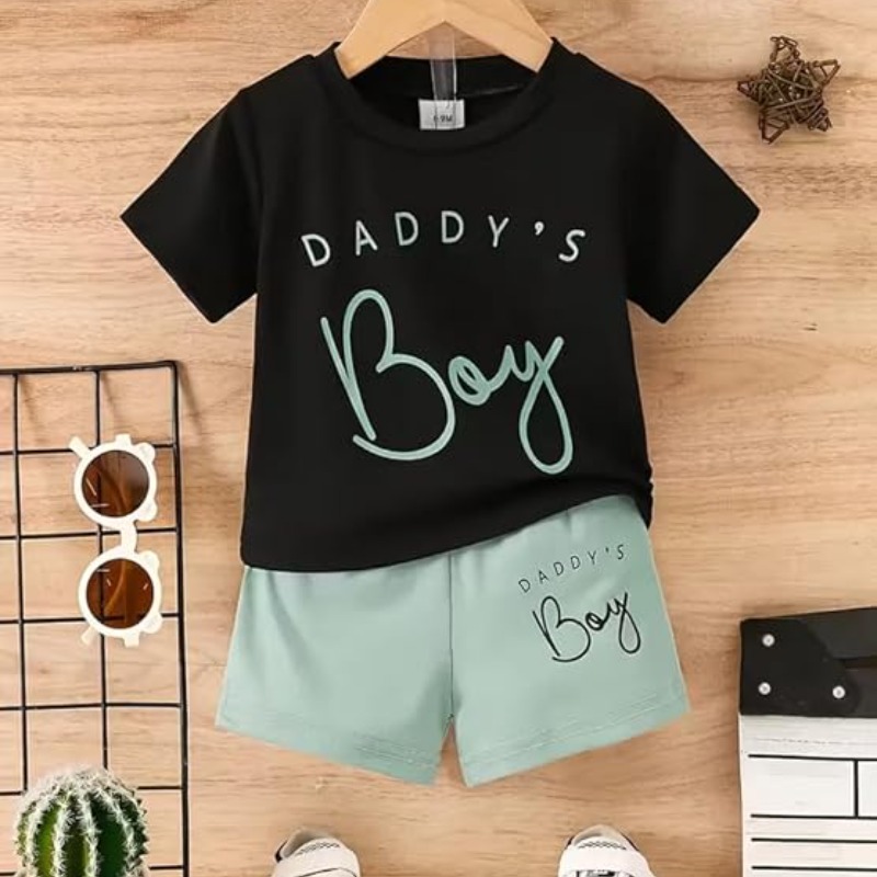 Kids Clothes for Boys | Printed Cotton Half Sleeves T-shirt and Shorts Baby Boy Dress | Casual Kids Dress Boy | Stylish Regular Baby Boy Clothes